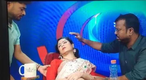 电视女主播晕倒视频,现场紧急救援引关注